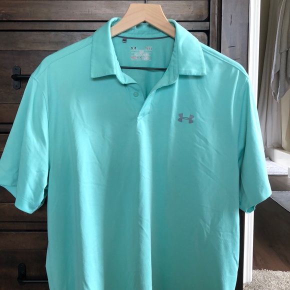 Under Armour Shirts Large Light Blue Underarmour Polo Poshmark